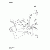 Схема вузла: Вихлопна система для Suzuki DL650 V-Strom