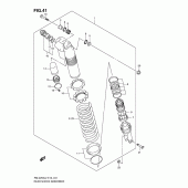 Схема вузла: Задній амортизатор для Suzuki RM-Z250