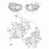 Схема узла: Картер двигателя для Suzuki DR-Z400 DR-Z400E
