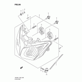 Схема вузла: Фара (Dl650al1 e24) для Suzuki DL650 V-Strom