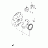 Схема вузла: Привід стартера Suzuki VS800 Intruder 800