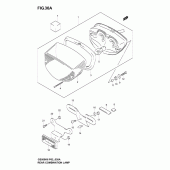 Схема вузла: Задній ліхтар (Стоп-сигнал) (Model k4/k5/k6) для Suzuki GS500