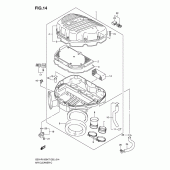 Схема узла: Воздушный фильтр для Suzuki GSX-R1000