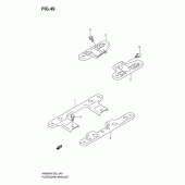 Схема узла: Кронштейны панели для ног для Suzuki AN650 Burgman (EU analogue of SkyWave)