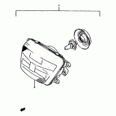 Схема вузла: Фара (E21, e22) для Suzuki RGV250
