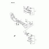 Схема вузла: Підніжки для Suzuki VS1400 Intruder 1400