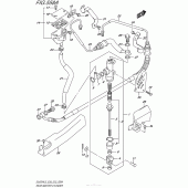 Схема узла: Задний тормозной цилиндр для Suzuki DL650 V-Strom