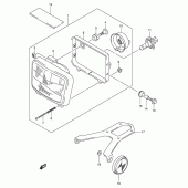 Схема вузла: Фара (Dr-z400ek2/ek3/ek4 e24) для Suzuki DR-Z400 DR-Z400