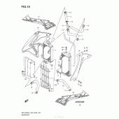 Схема вузла: Радіатор для Suzuki RM-Z450