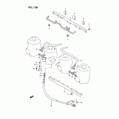 Схема узла: Соединители карбюратора (E18, e39) для Suzuki GSX-R750