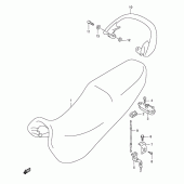 Схема узла: Сиденье (Model k3) для Suzuki GSX600 Katana