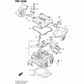 Схема вузла: Головка циліндра (передня) (Vzr1800L7 E28) для Suzuki VZR1800 Boulevard M109R BOSS