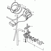 Схема вузла: Fuel cock - fuel gauge для Suzuki GS1000