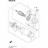 Схема узла: Стартер электрический для Suzuki GSX1300 Hayabusa