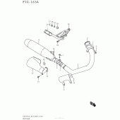Схема вузла: Вихлопна система Suzuki LS650 Boulevard S40