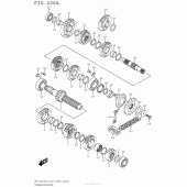 Схема вузла: Трансмісія для Suzuki RM-Z250