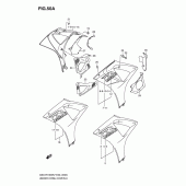 Схема вузла: Under cowl cover (Model k8) для Suzuki GSX-R1000