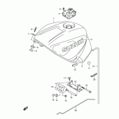Схема вузла: Паливний бак (Gsx-R600K3) для Suzuki GSX-R600