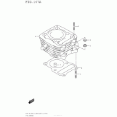 Схема узла: Цилиндр для Suzuki DR-Z125 DR-Z125