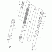 Схема вузла: Передня вилка для Suzuki GZ125 Marauder