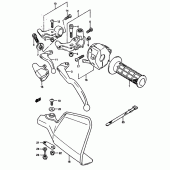 Схема узла: Левый пульт управления рулевой для Suzuki DR650 DR650S