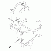 Схема вузла: Підставка для Suzuki GSX600 Katana