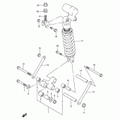 Схема вузла: Важіль прогресії (Model t) для Suzuki GSX-R750