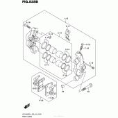 Схема вузла: Передній гальмівний супорт (Vzr1800Bzl5 E33) для Suzuki VZR1800 Boulevard M109R BOSS