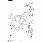 Схема узла: Рама (Dr200Sl5 E33) для Suzuki DR200 DR200S
