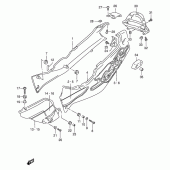 Схема вузла: Бічні панелі (Model s) для Suzuki GSX-R1100