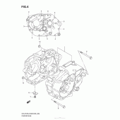 Схема узла: Картер двигателя для Suzuki DR-Z125 DR-Z125L