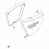 Схема вузла: Бічні панелі (Model v/w) для Suzuki TU250