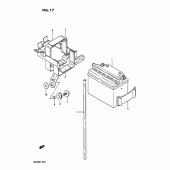 Схема узла: Аккумулятор (E6, e21, e24) для Suzuki DR200 DR200