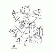 Схема вузла: Електроустаткування 1 Yamaha TRX850