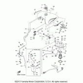 Схема вузла: Паливний бак Yamaha XVS1300 V-Star Tourer