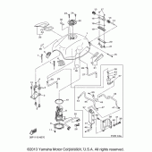 Схема узла: Топливный бак Yamaha FZ6 FZ6R