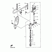 Схема вузла: Задній гальмівний циліндр Yamaha YZ426F