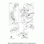 Схема вузла: Паливний бак Yamaha XVS650 V-Star Midnight Custom