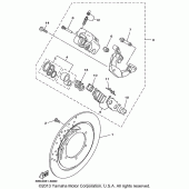 Схема узла: Передний тормоз Yamaha XVS650 V-Star Classic