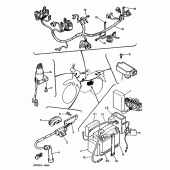 Схема вузла: Електрообладнання 1 Yamaha XT600 XT600