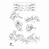 Схема вузла: Облицювальні елементи 2 Yamaha YZF-R6/ YZF600 R6