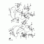 Схема вузла: Облицювальні елементи Yamaha XVZ1300 Royal Star Tour Deluxe S