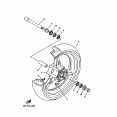 Схема узла: Переднее колесо Yamaha XV1700 Road Star Warrior