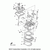 Схема вузла: Циліндр Yamaha YZ450F YZ450FX
