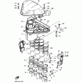 Схема узла: Впускная система Yamaha FZX750