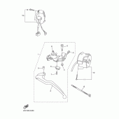 Схема вузла: Пульт керування рульовим та важелем Yamaha YZF-R6/ YZF600 R6