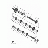 Схема узла: Трансмиссия Yamaha XV1900 Star Venture