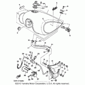 Схема узла: Топливный бак (Non calinia) Yamaha XV1100 Virago