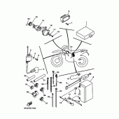 Схема вузла: Електроустаткування 1 Yamaha TT250R TT-R