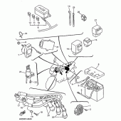 Схема вузла: Електроустаткування 1 Yamaha XJ600 Diversion (Naked)